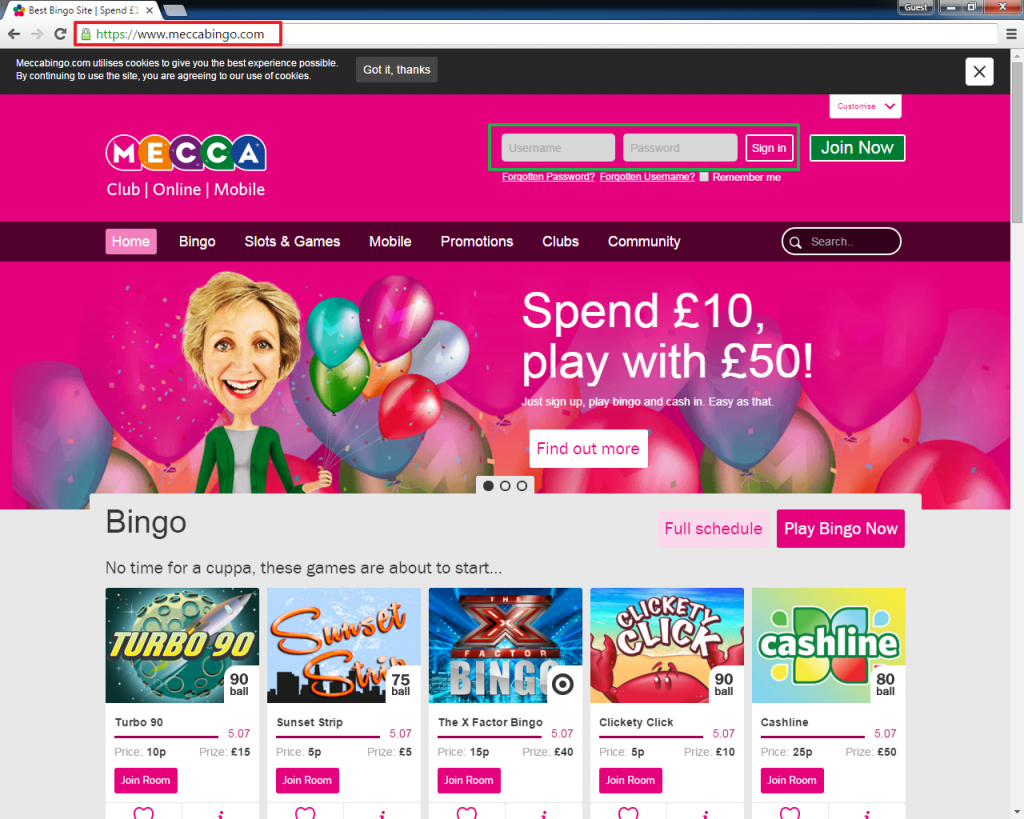 Mecca Bingo Login casinologin