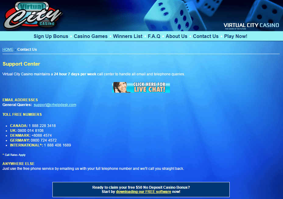 The Virtual Casino Instant Play