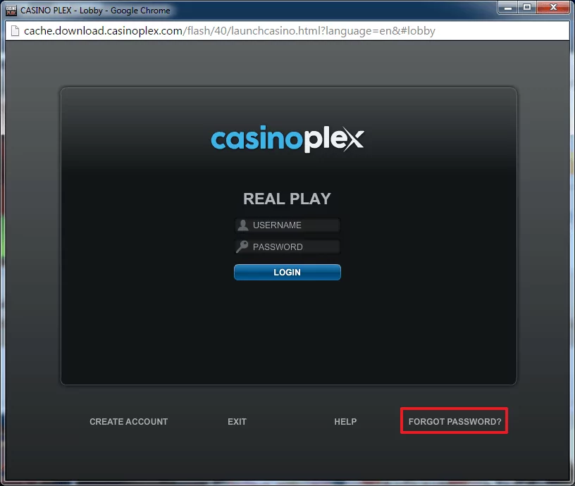 Casino Plex login 4