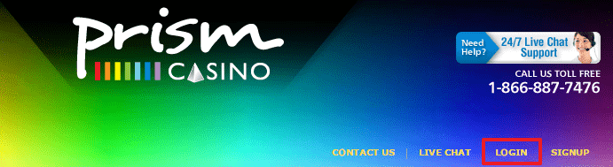 Prism Casino login 2