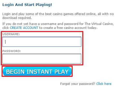 Virtual Casino login 3