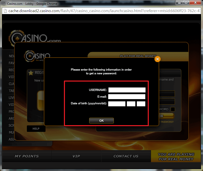 Casino.com login 4