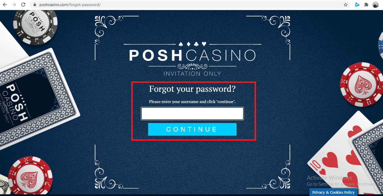 Posh Casino Homepage 4